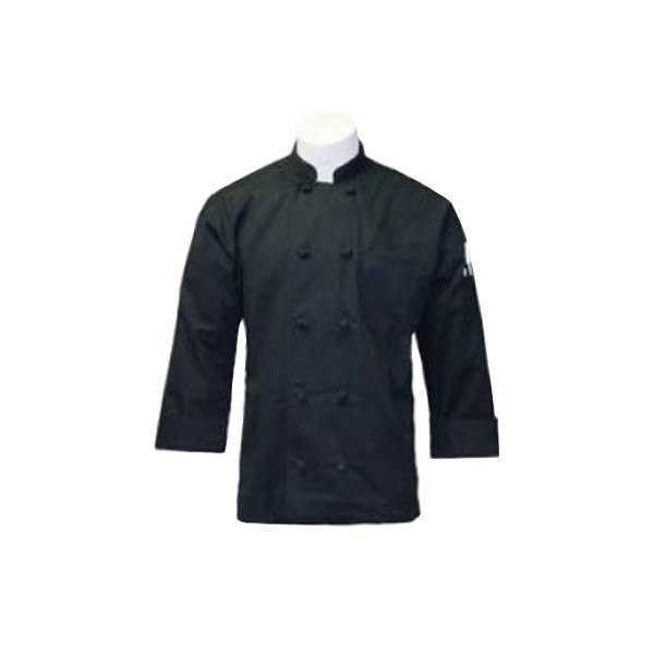 เสื้อเชฟแขนยาวสีดำผ้าหนา LONG SLEEVE BLACK CHEF COAT
