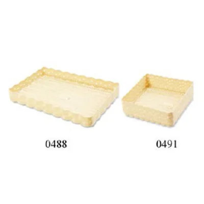 ถาดพลาสติกลายตะกร้าสาน PL BAKERY DISPLAY BOX
